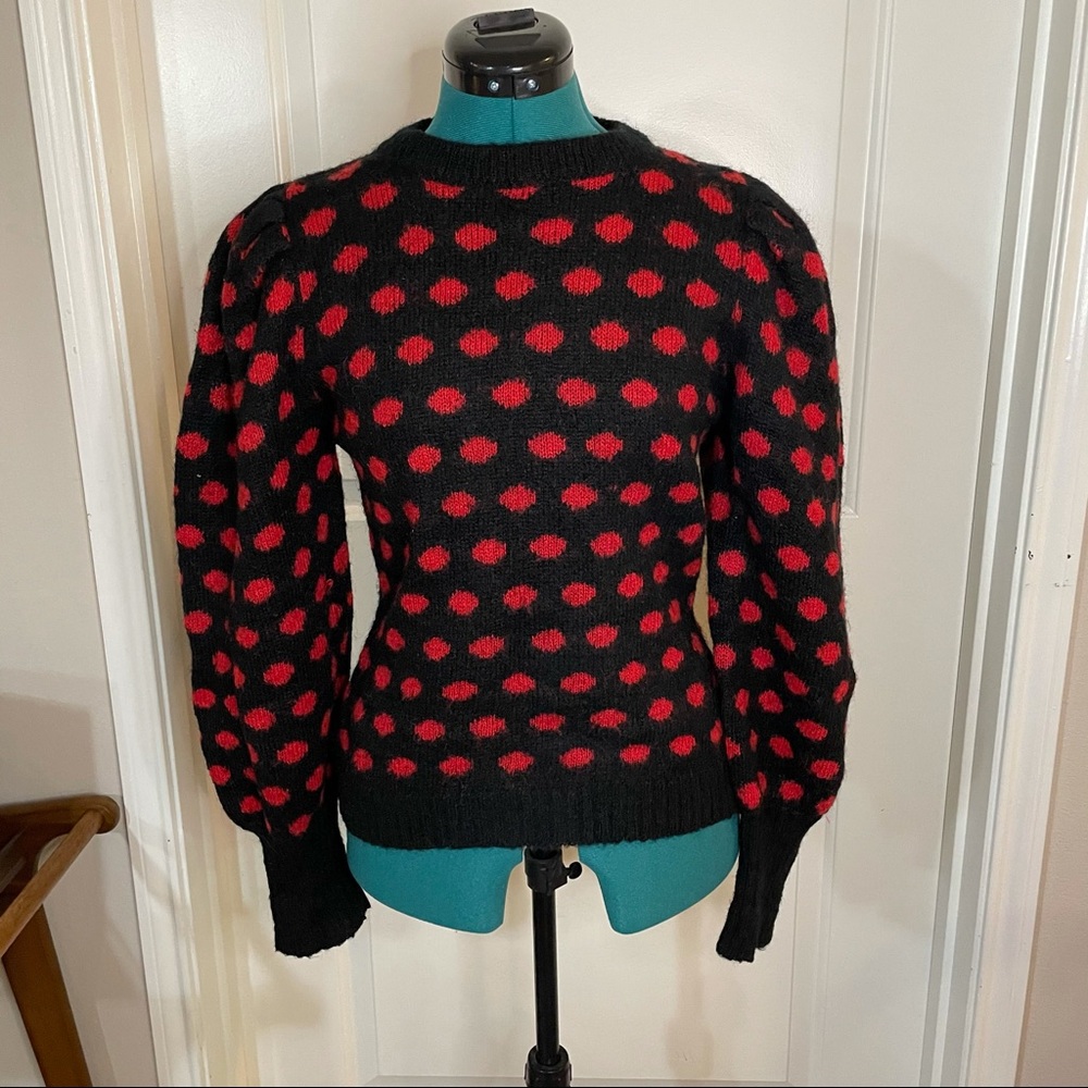 Clovis Ruffin Knit Sweater 1970’s